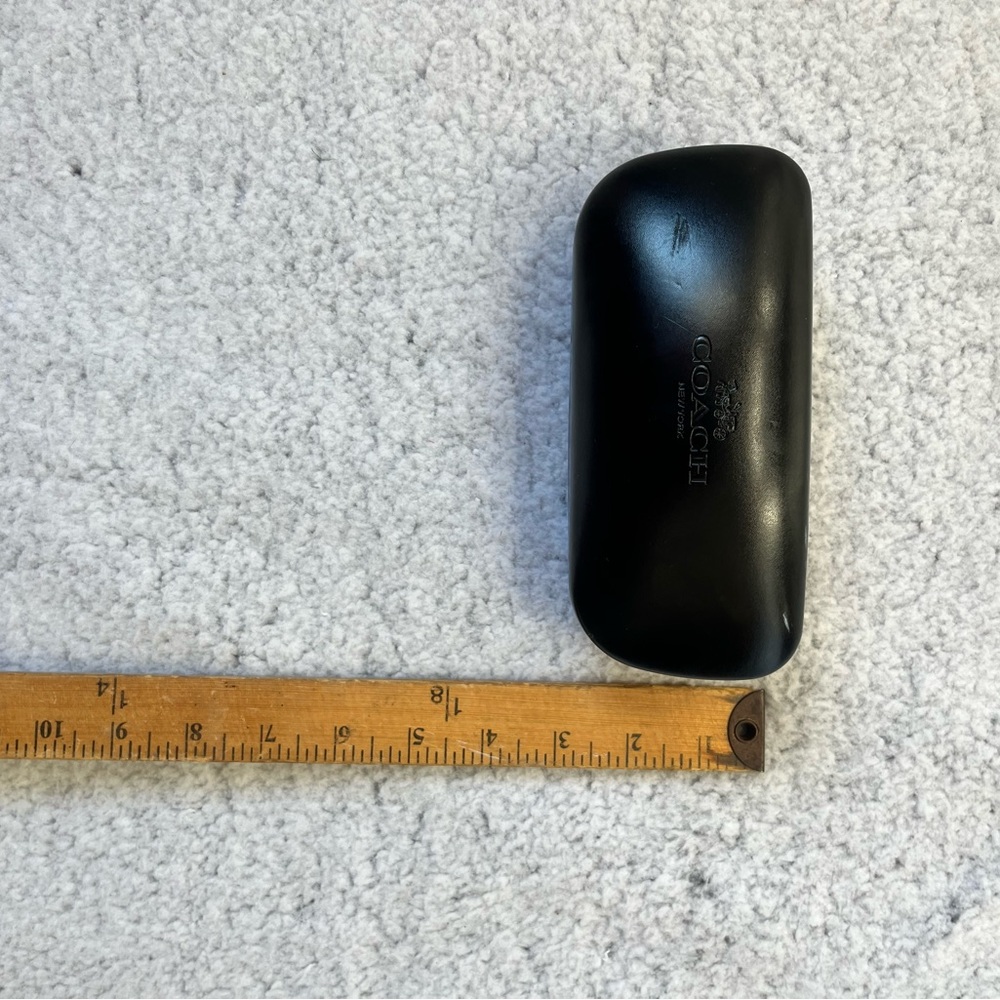 COACH Black Clam Shell Glasses or Sunglasses Case - Picture 9 of 11